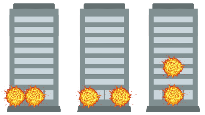 City Demolishの爆破する箇所