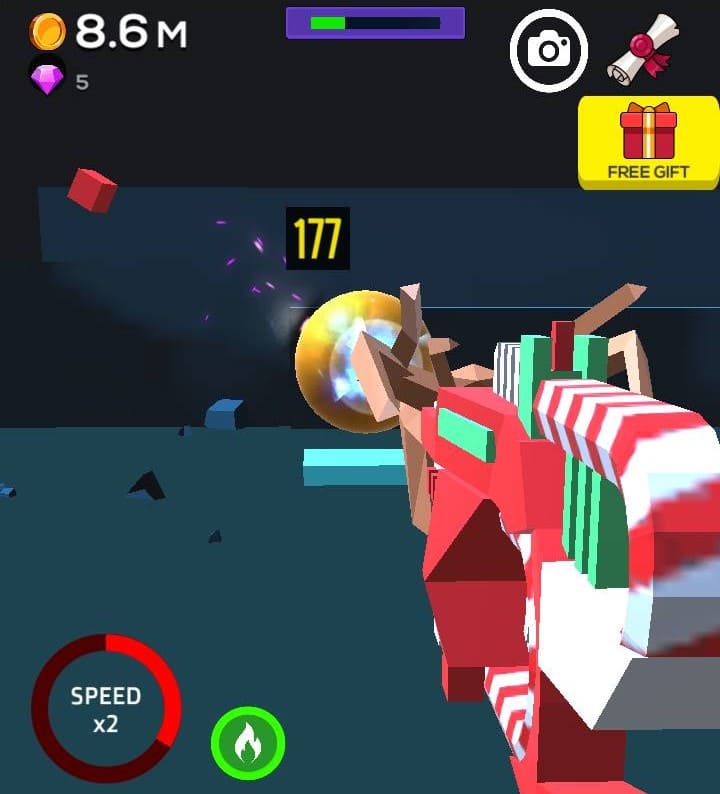 Idle Gun Shoot Tycoonのゲーム画面