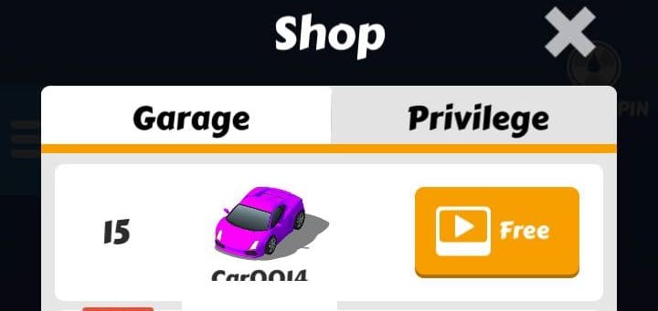 Sky Racing Merge idle car-