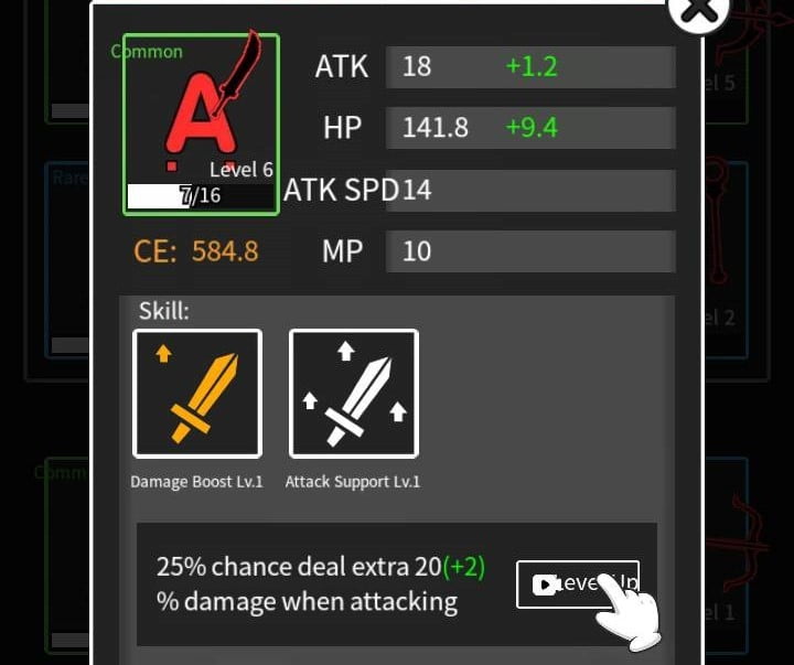 Alphabet War Tower Defense - キャラ強化