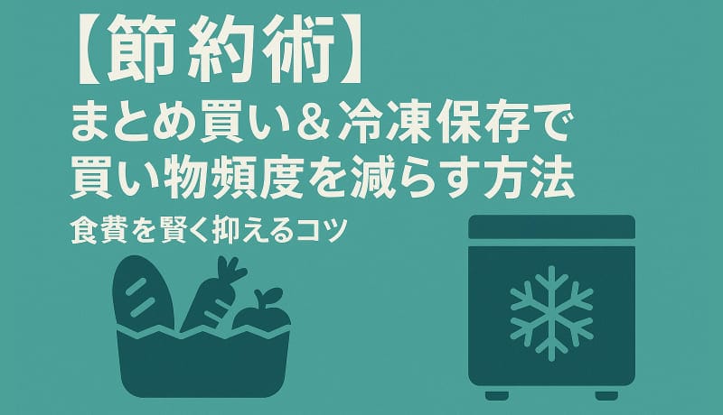 まとめ買い＆冷凍保存で買い物頻度を減らす方法-アイキャッチ